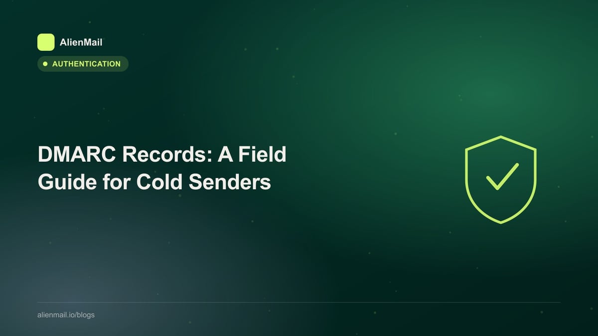 DMARC Records: A Field Guide for Cold Senders